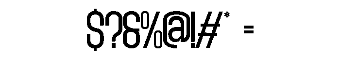 FUJECKA Thin Font OTHER CHARS