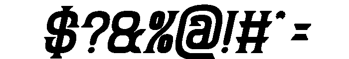 FUN FURIOUS Bold Italic Font OTHER CHARS