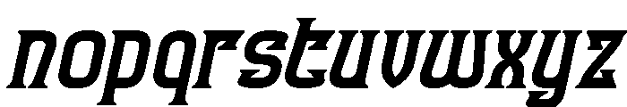 FUN FURIOUS Bold Italic Font LOWERCASE