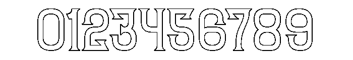 FUN FURIOUS-Hollow Font OTHER CHARS