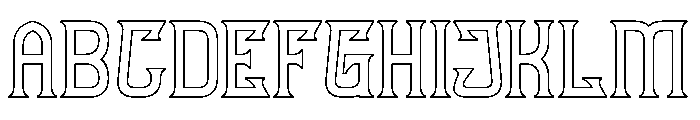 FUN FURIOUS-Hollow Font UPPERCASE