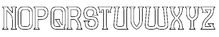 FUN FURIOUS-Hollow Font UPPERCASE