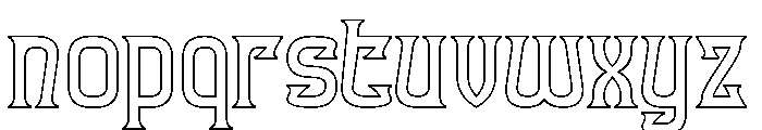 FUN FURIOUS-Hollow Font LOWERCASE