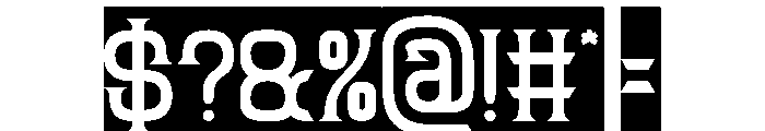 FUN FURIOUS-Inverse Font OTHER CHARS