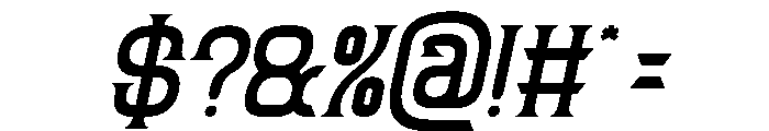 FUN FURIOUS Italic Font OTHER CHARS