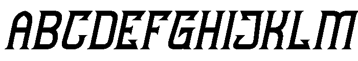 FUN FURIOUS Italic Font UPPERCASE