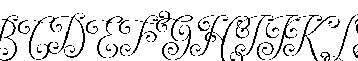 FUNCY-Regular Font UPPERCASE