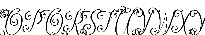 FUNCY-Regular Font UPPERCASE