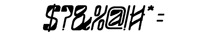 FUTURE FREQUENCY Bold Italic Font OTHER CHARS