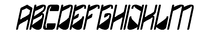 FUTURE FREQUENCY Bold Italic Font UPPERCASE