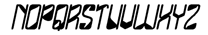 FUTURE FREQUENCY Bold Italic Font UPPERCASE