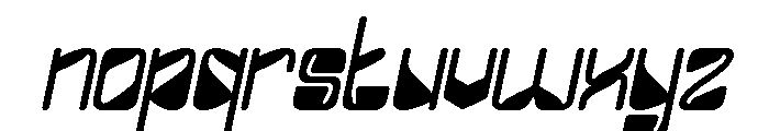 FUTURE FREQUENCY Bold Italic Font LOWERCASE
