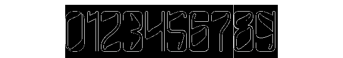 FUTURE FREQUENCY-Hollow-Inverse Font OTHER CHARS