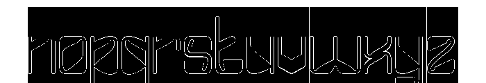 FUTURE FREQUENCY-Hollow-Inverse Font LOWERCASE