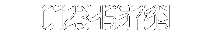 FUTURE FREQUENCY-Hollow Font OTHER CHARS