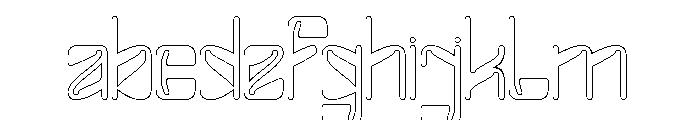 FUTURE FREQUENCY-Hollow FONT