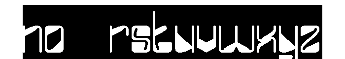 FUTURE FREQUENCY-Inverse Font LOWERCASE