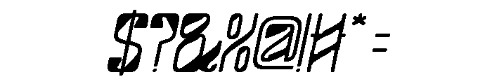 FUTURE FREQUENCY Italic Font OTHER CHARS