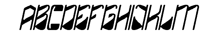 FUTURE FREQUENCY Italic Font UPPERCASE