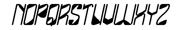 FUTURE FREQUENCY Italic Font UPPERCASE