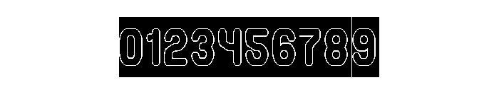 FUTURE MEMORY-Hollow-Inverse Font OTHER CHARS