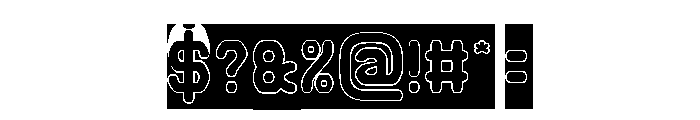FUTURE MEMORY-Hollow-Inverse Font OTHER CHARS