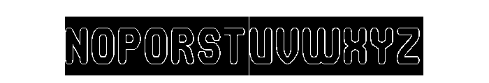 FUTURE MEMORY-Hollow-Inverse Font UPPERCASE