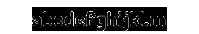 FUTURE MEMORY-Hollow-Inverse FONT