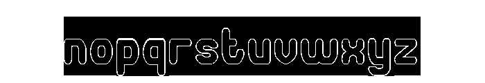 FUTURE MEMORY-Hollow-Inverse Font LOWERCASE