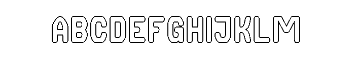 FUTURE MEMORY-Hollow Font UPPERCASE
