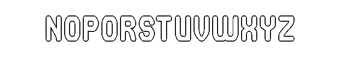 FUTURE MEMORY-Hollow Font UPPERCASE