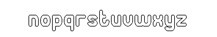 FUTURE MEMORY-Hollow Font LOWERCASE