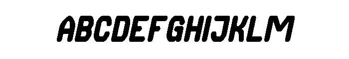 FUTURE MEMORY Italic Font UPPERCASE