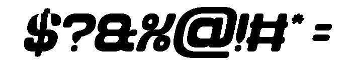 FUTURISTIC CLEAN Bold Italic Font OTHER CHARS