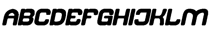 FUTURISTIC CLEAN Bold Italic Font UPPERCASE