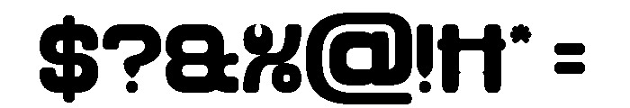 FUTURISTIC CLEAN Bold Font OTHER CHARS