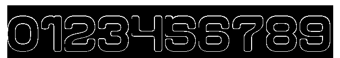 FUTURISTIC CLEAN-Hollow-Inverse Font OTHER CHARS