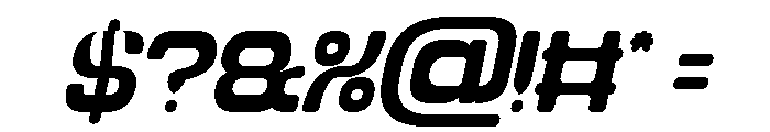 FUTURISTIC CLEAN Italic Font OTHER CHARS