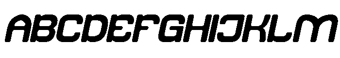 FUTURISTIC CLEAN Italic Font UPPERCASE