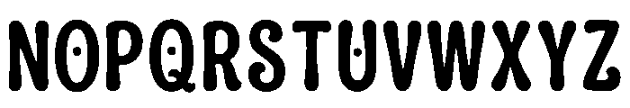 Fudge Bubble Regular Font UPPERCASE