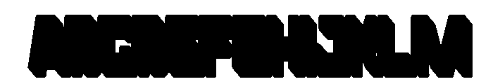 Fulava Extrude Font UPPERCASE