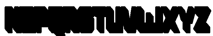 Fulava Extrude Font UPPERCASE
