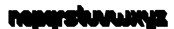 Fulava Extrude Font LOWERCASE