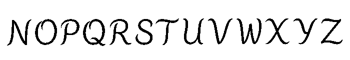 Fumed Regular Font LOWERCASE