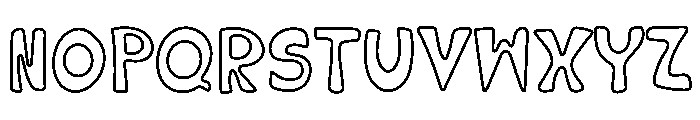 Fun Outline Font UPPERCASE