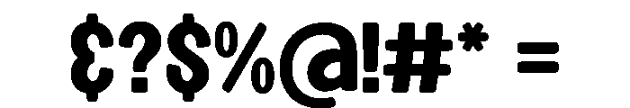 Fun Pop Font OTHER CHARS