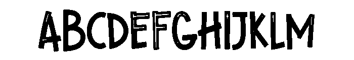 Fun Sketch Font UPPERCASE