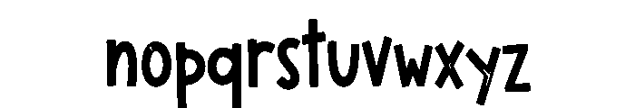 Fun Sketch Font LOWERCASE