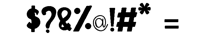 Funflare Font OTHER CHARS