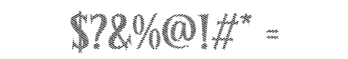 Fungela Lined Regular Font OTHER CHARS